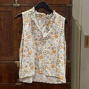 Faherty Floral Sleeveless Top - Multicolor